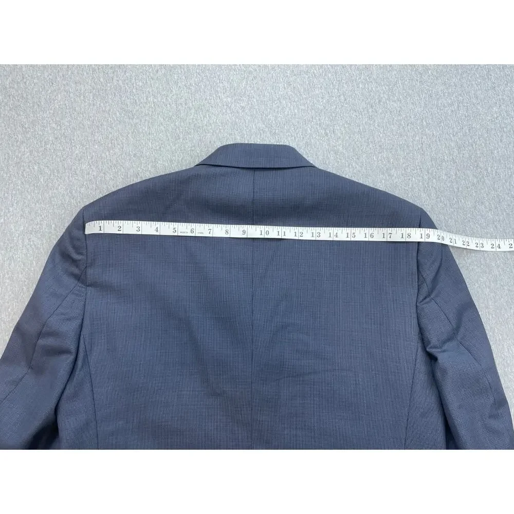 Jos A Bank Blazer Mens‎ 40S Blue 100% Wool 2-Button Traveler Lined Suit Jacket